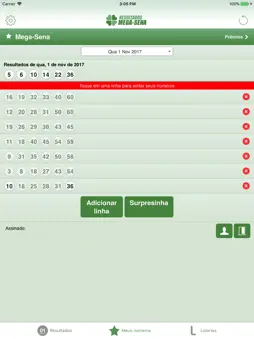 Resultados Megasena screenshot 5