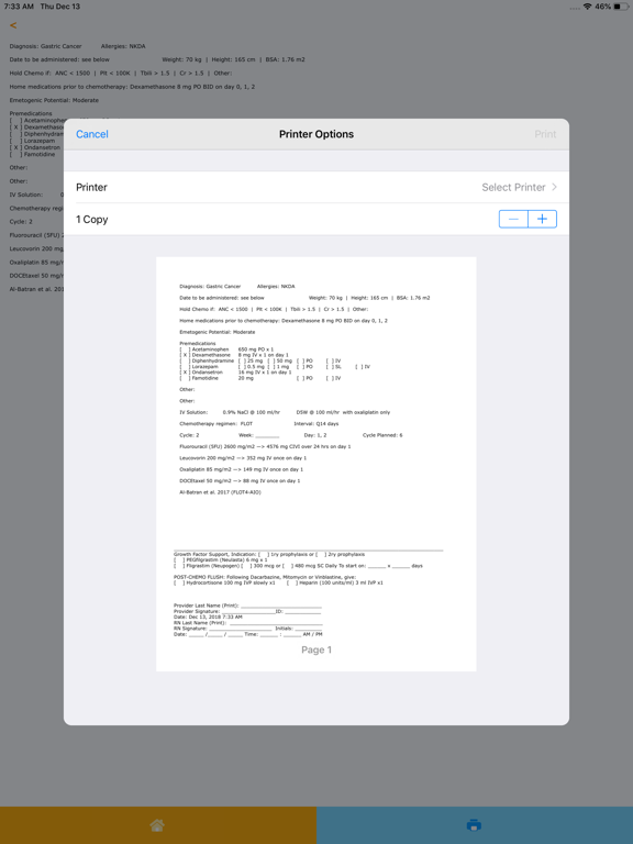ChemoPalRx iPad screenshot 6 - Medical app