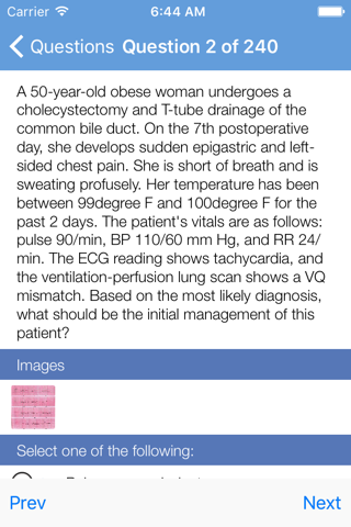 Internal Medicine Practice Exa screenshot 2