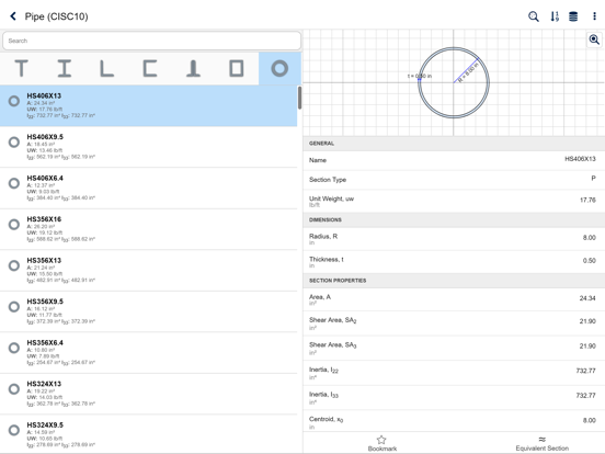 CSiSteel iPad screenshot 5 - Utilities app
