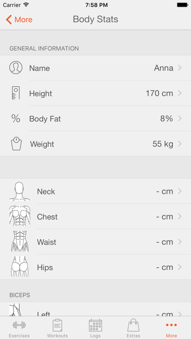 Fitness Point Pro Female Screenshot