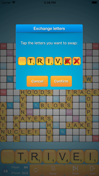 Classic Words (solo word game) Screenshot