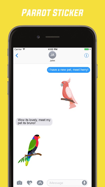 Parrot Stickers For iMessage screenshot-3