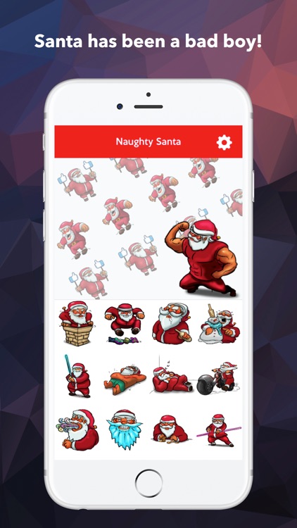 Naughty Santa Christmas Emoji