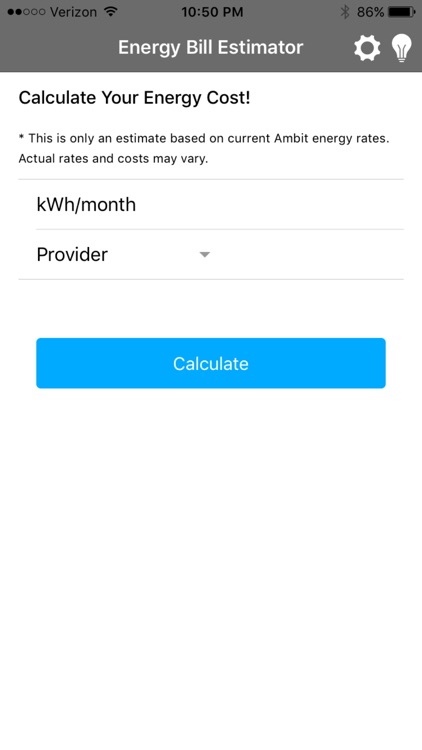 Energy Bill Estimator