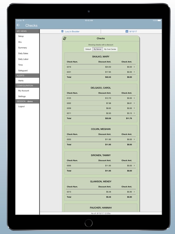 POSitouch Cloud iPad screenshot 3 - Business app