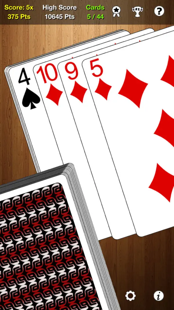 One Handed Solitaire