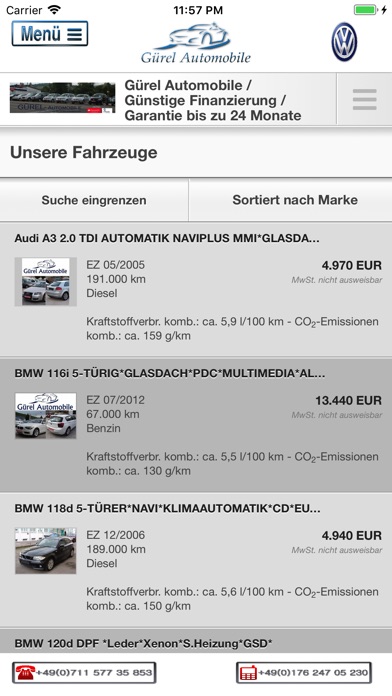 Gürel Automobile Mettingen 3.0 screenshot 3