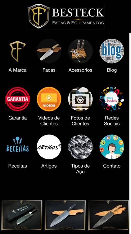 Besteck Facas e Equipamentos