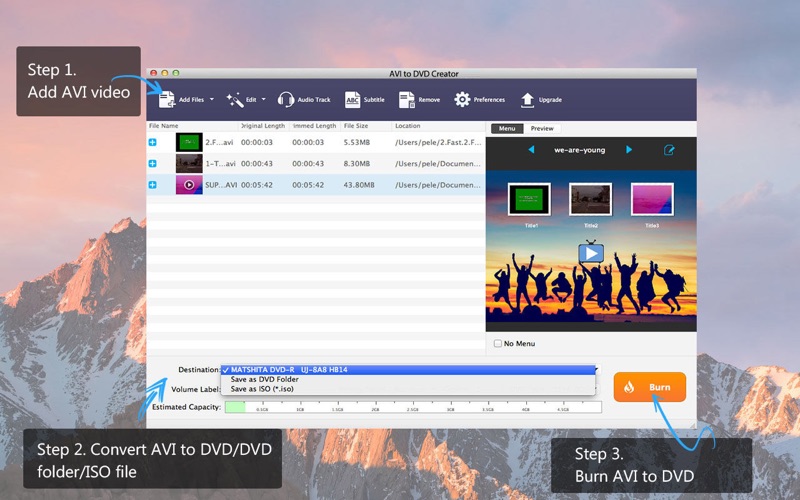 Screenshot #1 pour AVI to DVD Creator – Aiseesoft