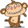What The Monkey stickers app icon - Stickers app for iPhone