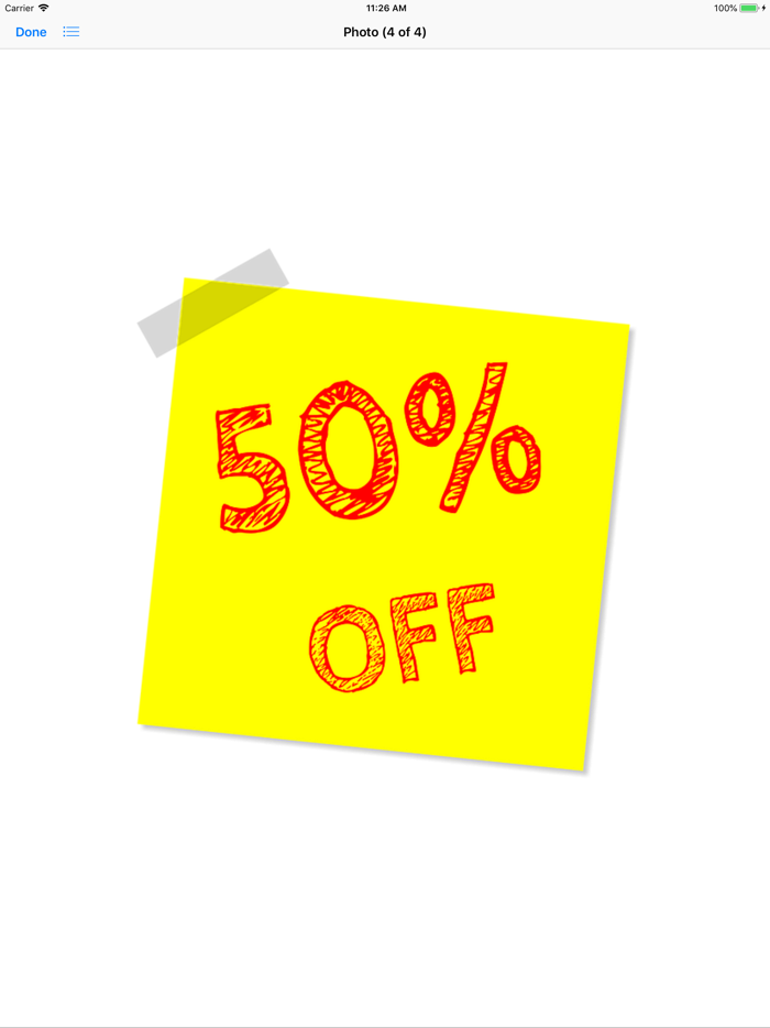 Sticky Note Discount Stickers