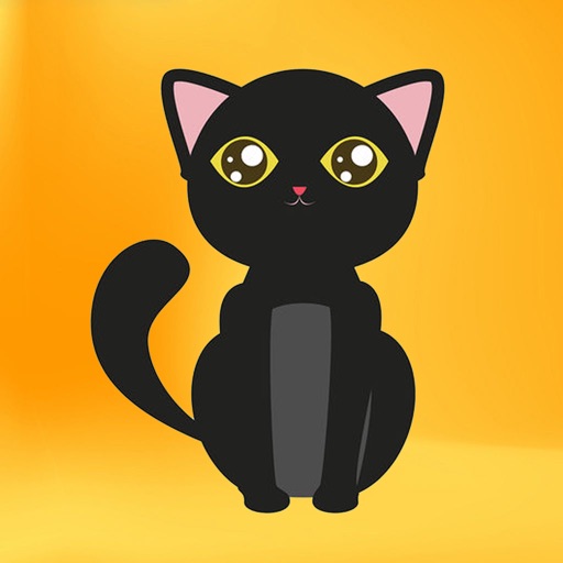 Cute Black Cat Stickers Pack