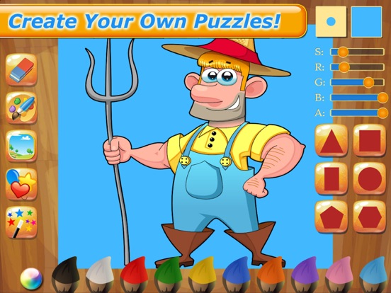 Farm Animal Puzzles for Kids iPad screenshot 5 - Games app
