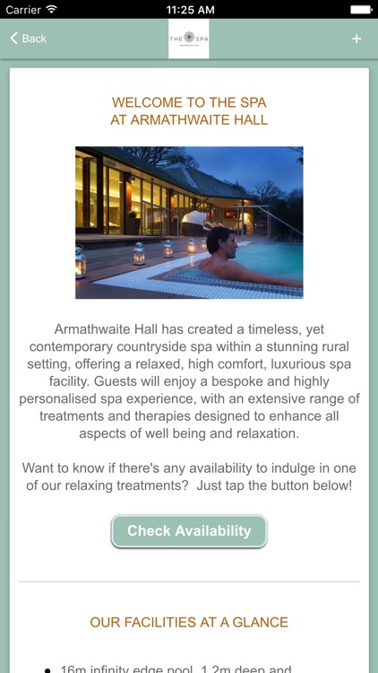 Armathwaite Hall Spa