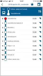 menetrend tata iphone screenshot 4