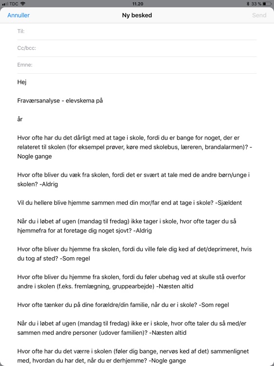 Skole fravær screenshot-3