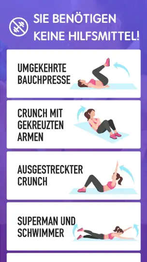 Screenshot von Fitness-Frauen: Bauch Training auf dem iPhone 3