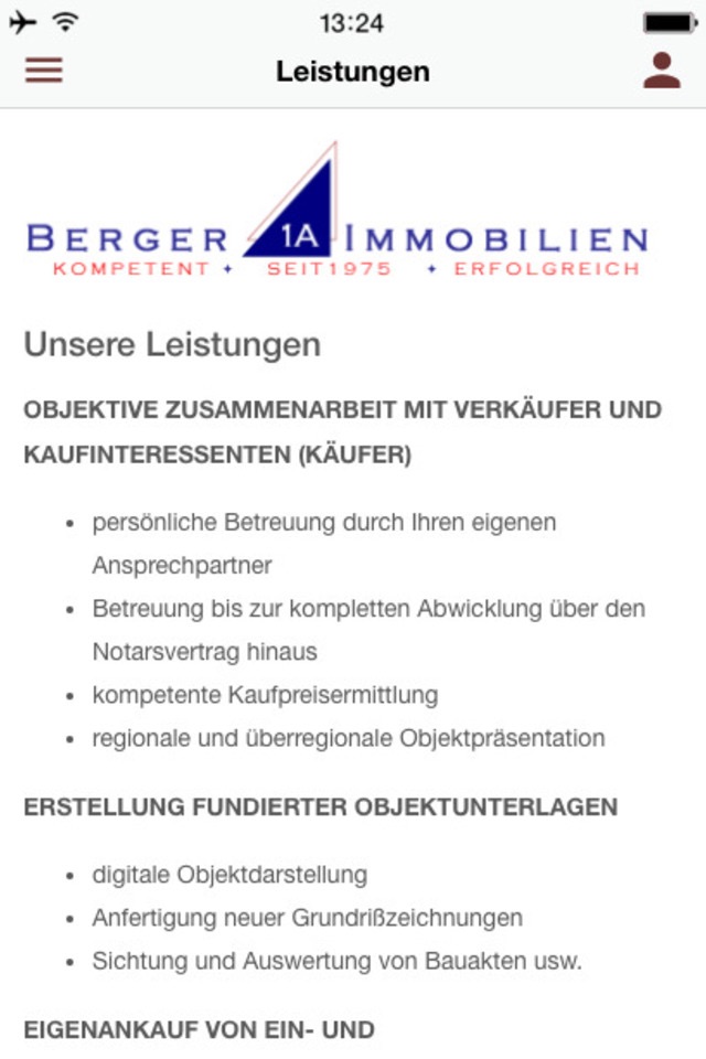 Berger 1A Immobilien screenshot 4