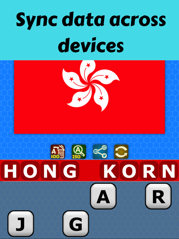 Flag Mania : Word Guess&Trivia iPad screenshot 4 - Games app