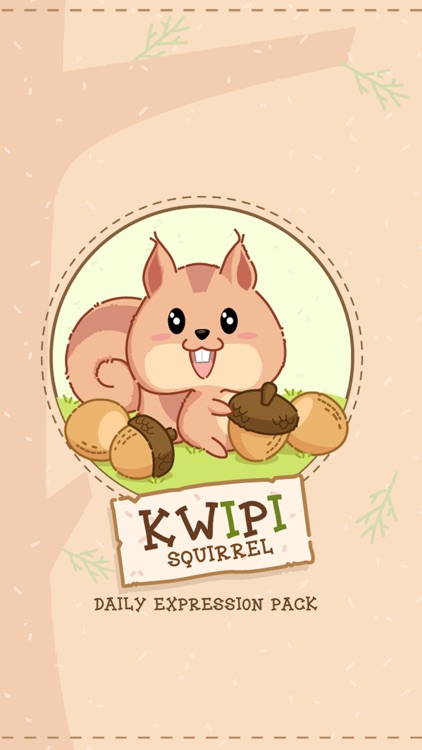 Kwipi Squirrel Love Acorn