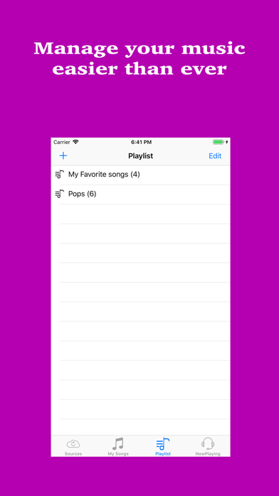 Screenshot #3 pour Music Drive:Cloud music player