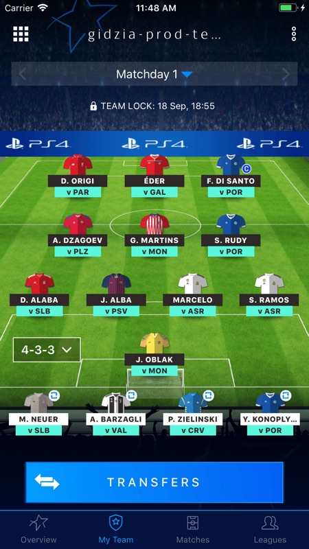 uefa champions league fantasy app