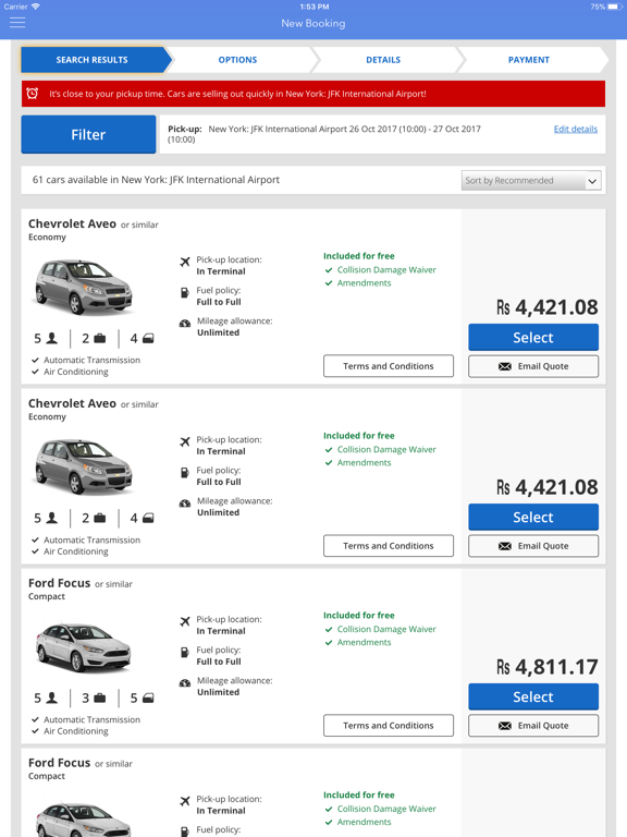 Screenshot #5 pour Rental Cars - Rent a Car