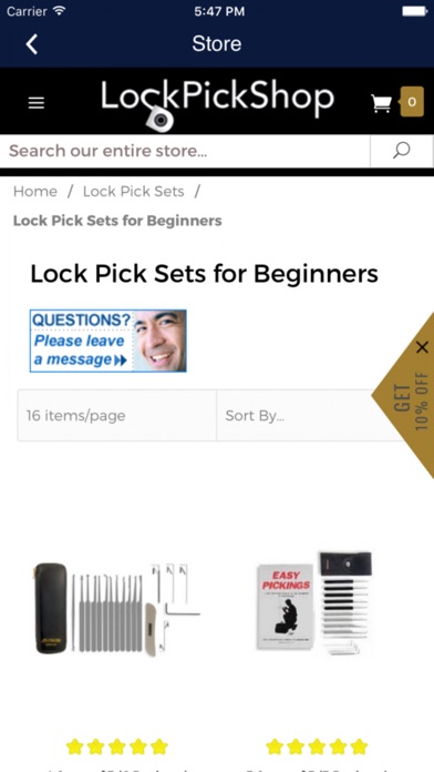LockPickShop.com screenshot 3