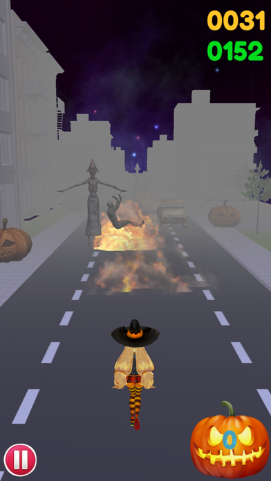 Running Halloween Zombie City screenshot 2