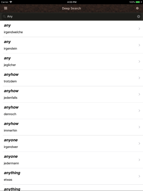 Deutsch Wörterbuch iPad screenshot 4 - Education app