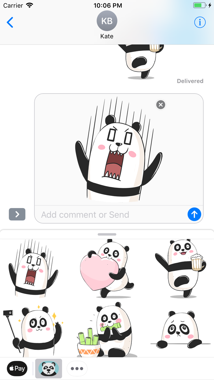 Panda Stickers and Emoji Funny