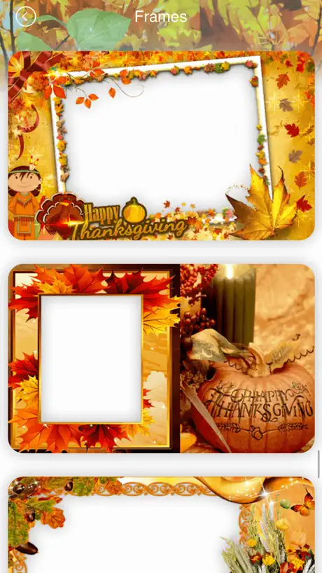 Thanksgiving Photo Frames