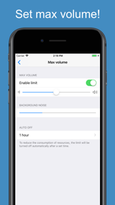 Volume Limit Control screenshot