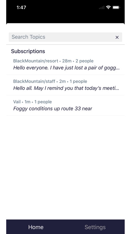 Context Public Messaging