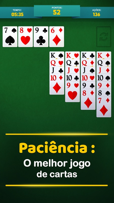 Paciência o jogo de cartas screenshot 1