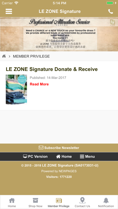 LE ZONE Signature screenshot 4