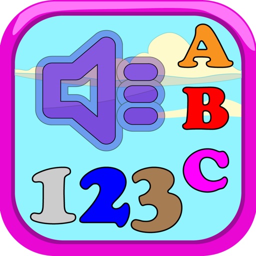 ABC 123 Alphabet numbers sound icon