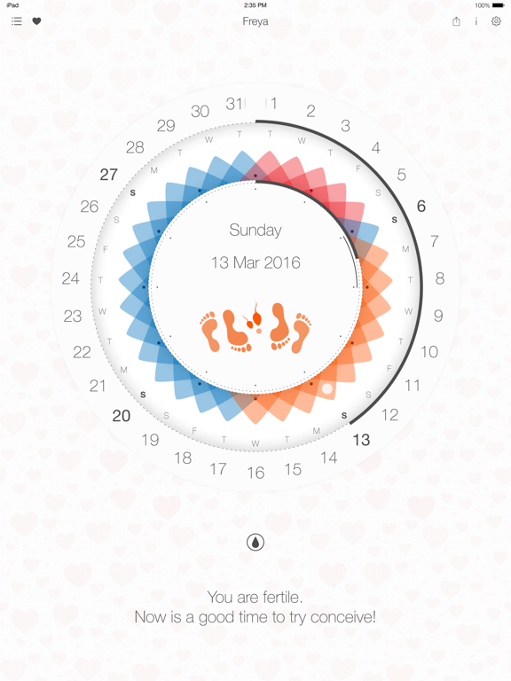 Screenshot #6 pour Period tracker • Freya