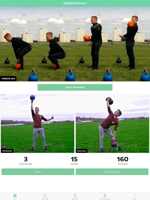 Kettlebell Exercise Guide iPad screenshot