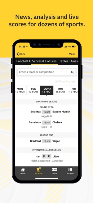 bbc sport app for ipad mini