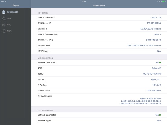 Network Analyzer Lite - App voor iPhone, iPad en iPod 