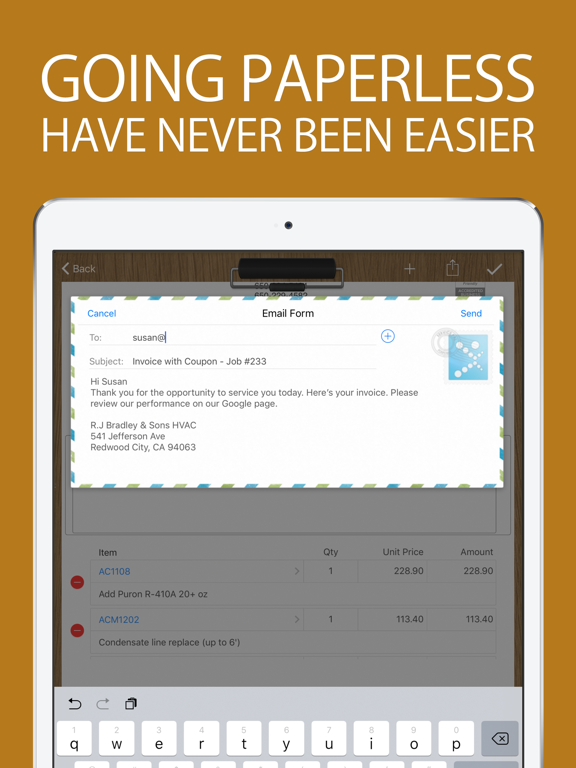 ServicePal for HVAC iPad screenshot 5 - Business app
