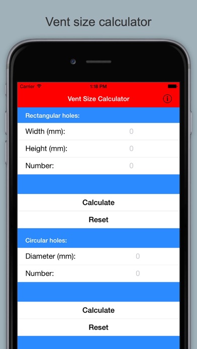 Gas Ventilation Calculator UK Screenshot