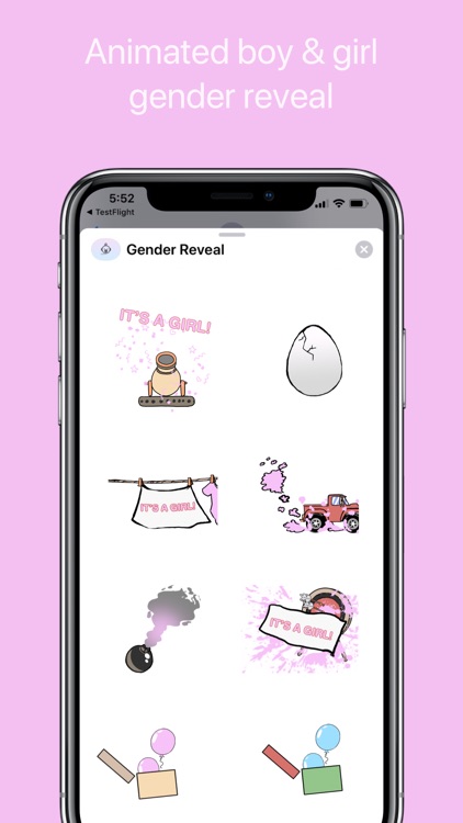 Gender Reveal Stickers