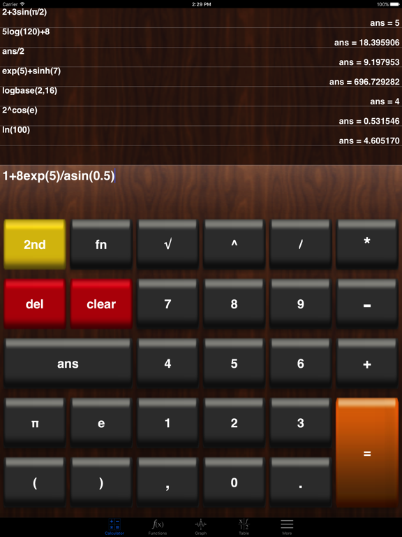 My Graphing Calculator Lite iPad screenshot 1 - Education app