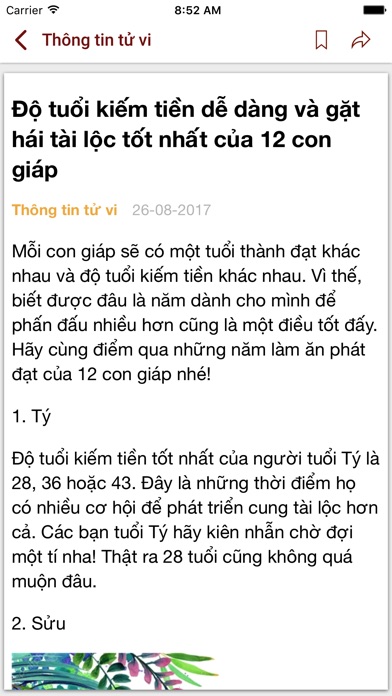 Tu Vi Phong Thuy screenshot 2