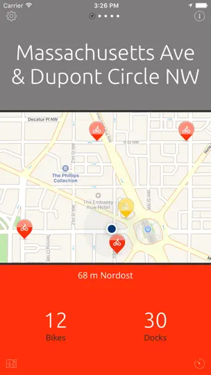 Screenshot von D.C. Bikes — Die Einfache Capital Bike Share App auf dem iPhone 3