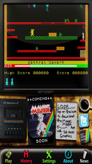 Manic Miner: ZX Spectrum HD Screenshot