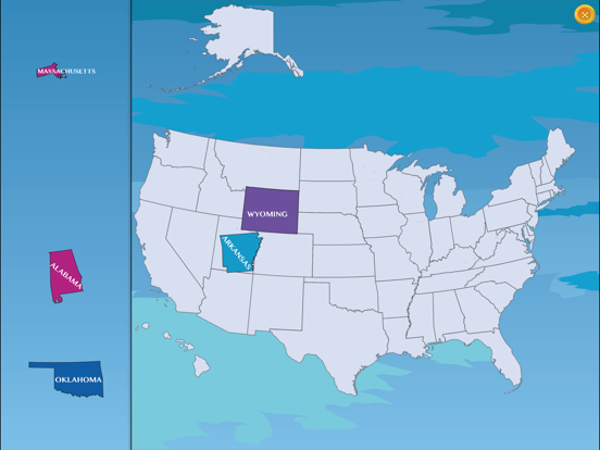 USA Geography Master iPad screenshot 2 - Education app